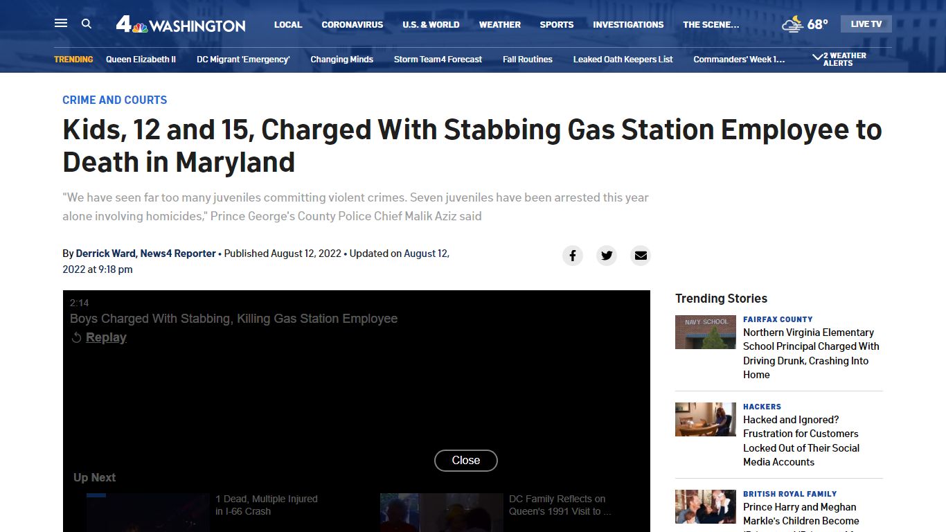 Kids, 12 and 15, Charged With Stabbing Gas Station Employee to Death in ...